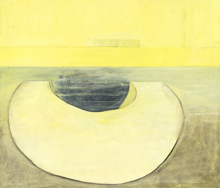 Sara Johansson (1954-2010), Utgrävning, olja på duk, 2007. Foto Stewen Quigley