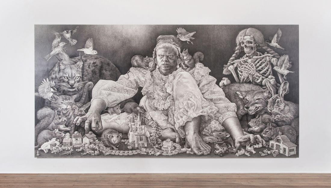 Stiina Saaristo, The Last Man Standing, blyerts på papper, 2008. Foto Stewen Quigley Stiina Saaristo, The Last Man Standing, blyerts på papper, 2008. Foto Stewen Quigley