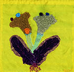 Marja Gräset Andersson, Vi två, broderi på siden, 2012