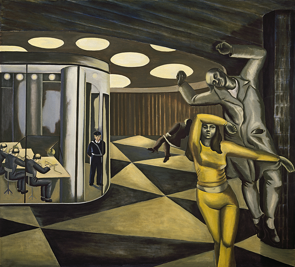 Birgit Ståhl-Nyberg, Akvariet, olja på duk, 1973. Fotograf Donald Byström.